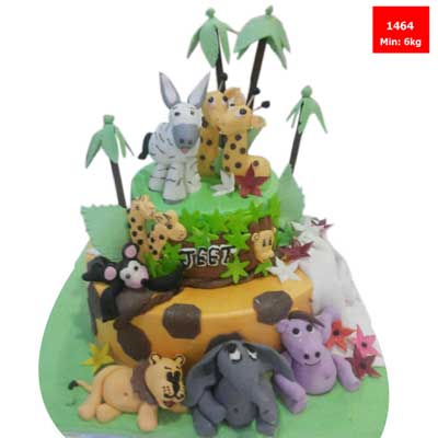 "Delicious square shape Pineapple flavour designer cake - 1kg - code06 - Click here to View more details about this Product